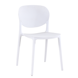 Rakásolható szék, fehér, FEDRA